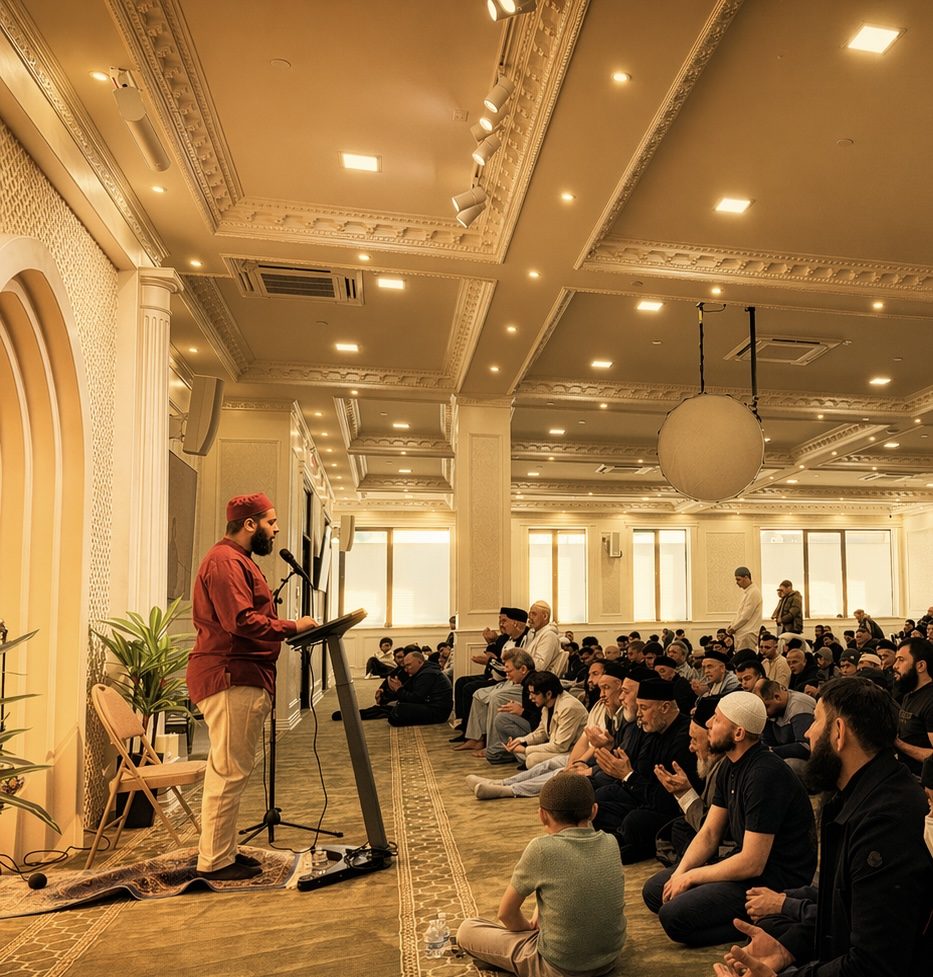 Jumu'ah khutbah at the Bukhari Community Center